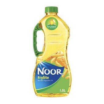 Lulu Hypermarket Noor frylite light frying oil 1.5litre offer