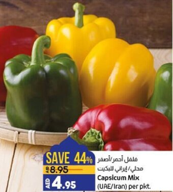 Lulu Hypermarket Capsicum Mix (UAE/Iran) per pkt. offer