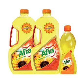Lulu Hypermarket Afia sunflower oil 2 x 1.5litre + 500ml offer