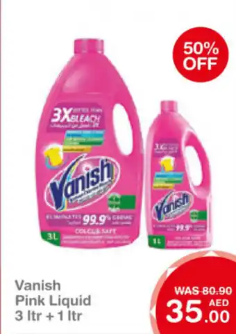 Choithrams Vanish Pink Liquid 3 ltr + 1 ltr offer