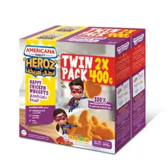 Lulu Hypermarket Americana heroz happy nuggets chicken 2 x 400g offer