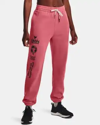 Under Armour Women's project rock home gym fleece pants offer