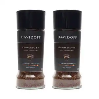 Lulu Hypermarket Davidoff espresso dark & chocolatey instant coffee, 2 x 100 g offer