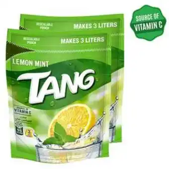Lulu Hypermarket Tang lemon & mint instant powdered drink value pack 2 x 375 g offer