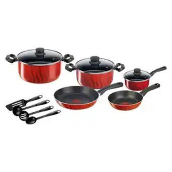 Lulu Hypermarket Tefal g6 tempo flame cookware set 12pcs c3079282 offer