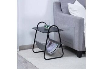 PAN Emirates Pan swoon end table with storage - black & offer