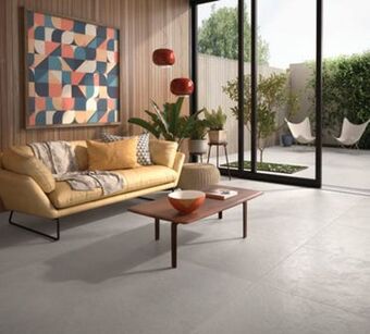 Design concrete outdoor floor tiles - concrete effect | matt finish
