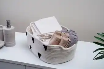 PAN Emirates Pan carl storage basket black & white 37x23 offer