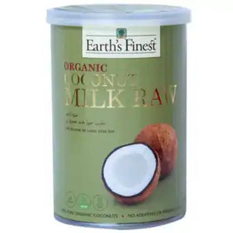 Lulu Hypermarket Earth's finest organic coconut milk raw 400ml offer