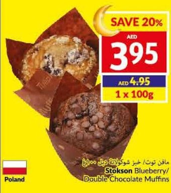 Viva Stokson Blueberry/Double Chocolate Muffins offer