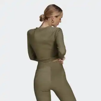 Adidas 2 colored rib long sleeve tee offer