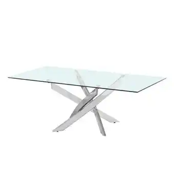 Danube Home Leonardo coffee table-glass / chrome offer