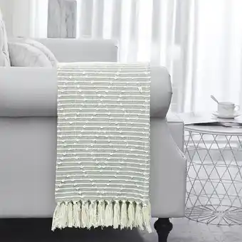 Danube Home Takisha diamond cotton throw-127x154cm-beige offer