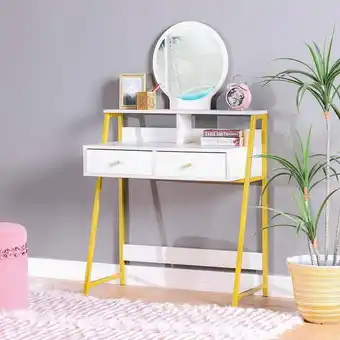 Danube Home Placida dresser table - white / golden offer