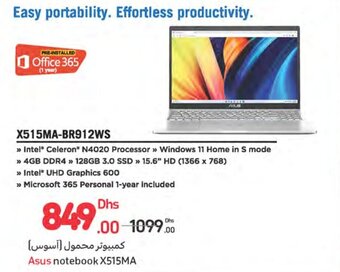 Carrefour Asus notebook X515MA offer