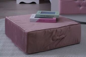 PAN Emirates Pan velveteen floor cushion 60x60x20cm-blus offer