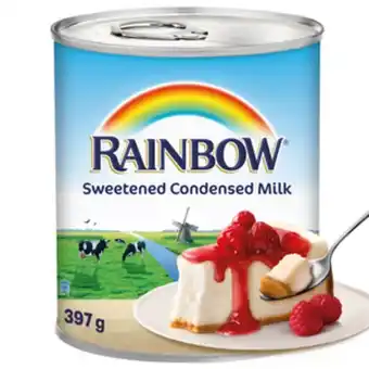 Lulu Hypermarket Rainbow sweetened condensed milk 397g offer