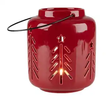 JYSK Lantern harmond ï¿½11xh13cm red offer