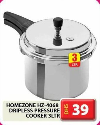 Grand Hyper Market Homezone HZ-4068 Dripless Pressure Cooker 3Ltr offer