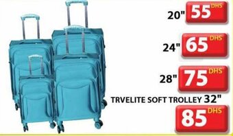 Grand Hyper Market Trvelite Soft Trolley 32" offer