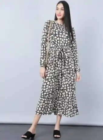 Noon Woven dress white/black offer