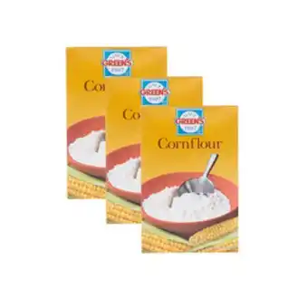 Lulu Hypermarket Green's corn flour value pack 3 x 400 g offer
