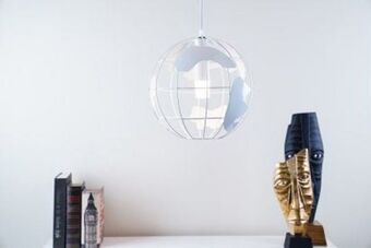 Pan globe pendant white d30cm