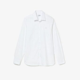 Lacoste Men's lacoste slim fit french collar cotton poplin shirt offer