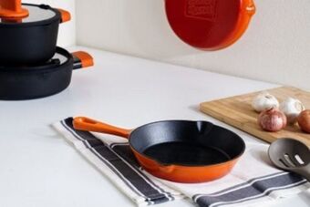 Pan bakers secret double enameled cast iron