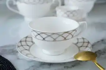 PAN Emirates Pan amelia tea cup & saucer 220ml -white offer