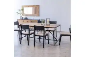 PAN Emirates Pan norris 6 seater dining table solid wood offer