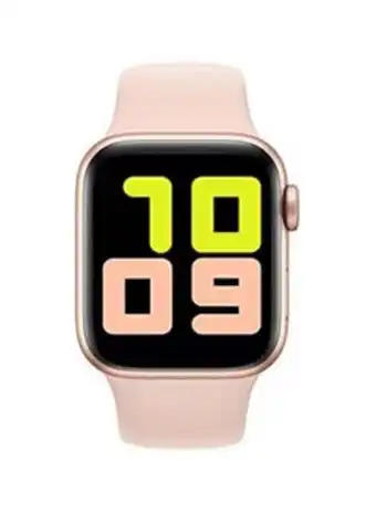 Noon T500 fitrist smart watch with bt call funtion series 5 rose gold offer