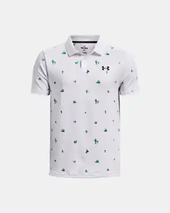 Under Armour Boys' ua performance printed polo offer