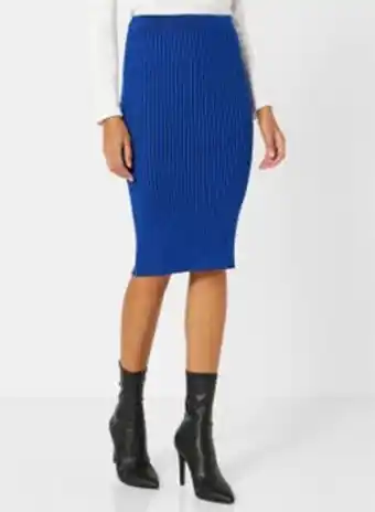 Noon Ribbed bodycon midi skirt offer