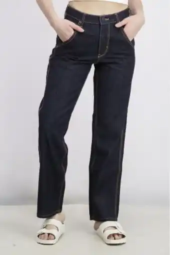 Brands For Less Women five pocket denim jeans, navy offer