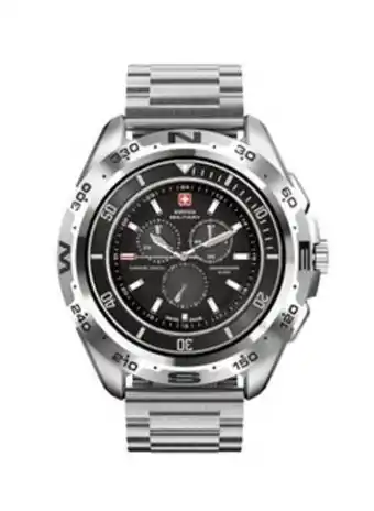Noon Swiss military dom smart watch metal strap silver offer