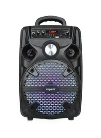 Noon Multimedia portable trolley speaker with mic and led light black offer