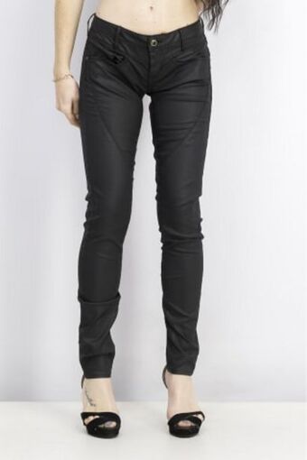 Brands For Less Women skinny fit plain non,stretchable denim jeans, black offer