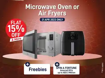 Sharaf DG Microwave Oven or Air Fryers offer