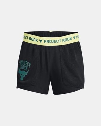 Under Armour Girls' project rock play up shorts offer
