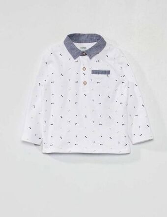 Kiabi Cotton piqué polo shirt offer