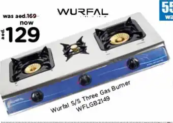 Nesto Wurfal S/S Three Gas Burner WFLGB2149 offer