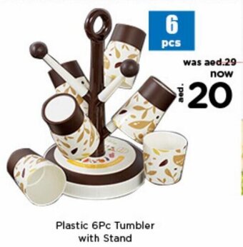 Nesto Plastic 6Pc Tumbler with Stand offer