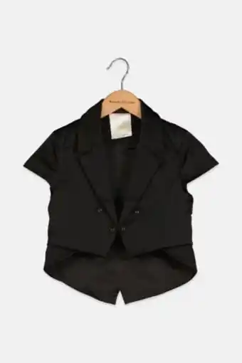 Brands For Less Kid girls short sleeve plain top, black offer
