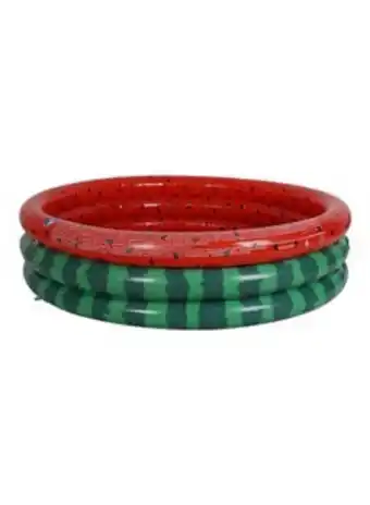 Noon Inflatable watermelon 3-ring play pool with exquisite design, spacious and safe for kids 2 years and above 120 x 30 x 120cm offer