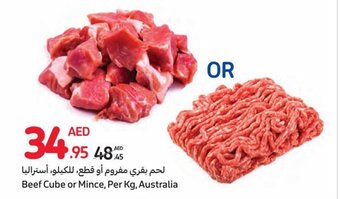 Carrefour Beef Cube or Mince, Per Kg, Australia offer