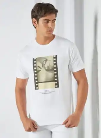 Noon Image print t-shirt white offer