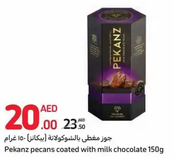 Carrefour Pekanz pecans coated with milk chocolate 150g offer