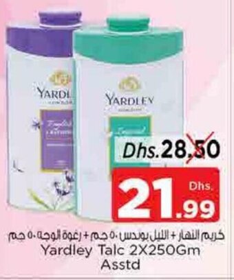 Nesto Yardley Talc 2X250Gm Asstd offer
