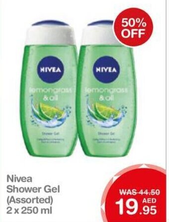 Choithrams Nivea Shower Gel (Assorted) 2 x 250 ml offer